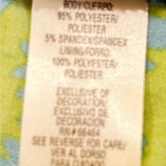 Sandra Darren patterned sleeveless keyhole neckline maxi jersey knit dress sz 12 - Picture 6 of 9